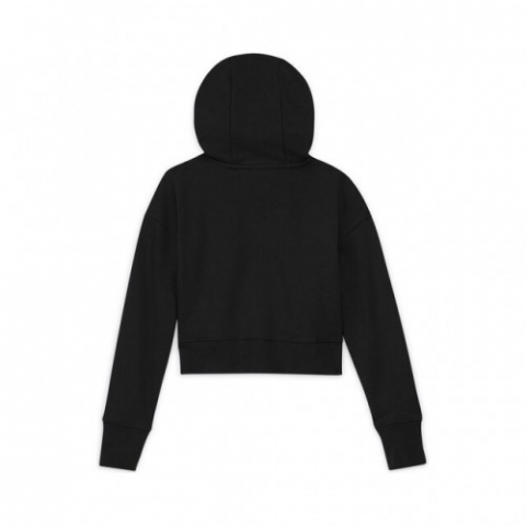 Nike Sportswear Club French Terry Cropped Hoody Hanorac Sport Fete (Copii) Negru, Alb [1]
