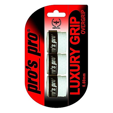 Pro`s Pro - Pros Pro Luxury Grip Overgrip Perforat 3 Buc Alb