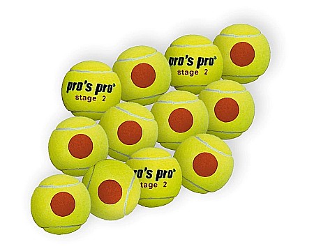 Mingi tenis - Pros Pro Stage 2 Pachet 12 Mingi Tenis de Camp