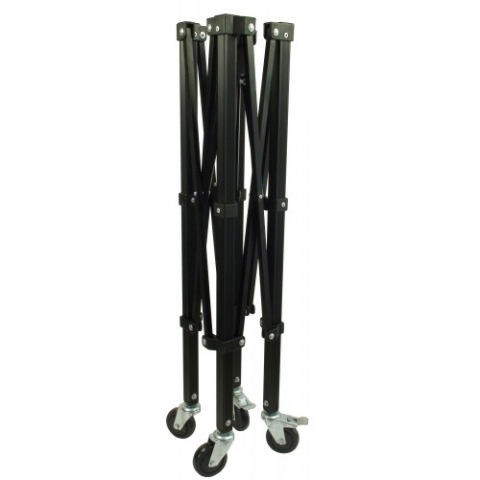 Pro's Pro Ball Cart Professional Cos Pliabil 150 Mingi de Tenis Negru [4]