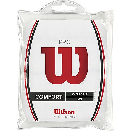Accesorii Rachete Tenis - Wilson-Pro Overgrip 12 bucati albe