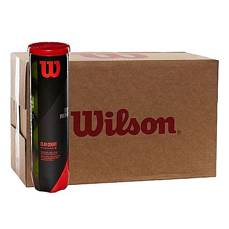 Mingi tenis - Wilson - Tour Premier Clay Bax 72 Buc. Mingi Tenis De Camp Competitionale pentru Zgura (4 Mingi/Cutie)
