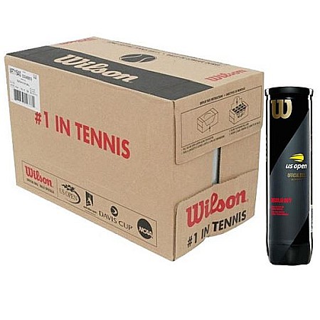 Producatori - Wilson - US Open Extra Duty Bax 72 Buc. Mingi Tenis De Camp Competitionale Zgura Si Suprafete Soft (4 Mingi/Cutie)