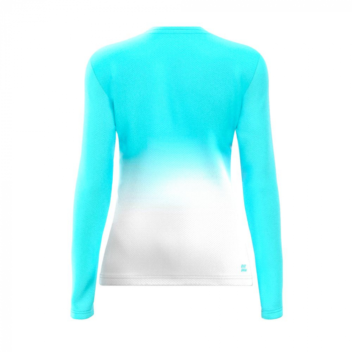 Bluza Fata BIDI BADU Crew Gradiant Aqua Alb [2]