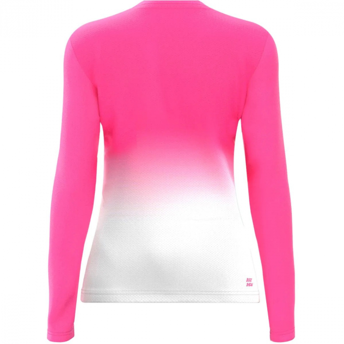 Bluza Fata BIDI BADU Crew Gradiant Roz Alb [2]
