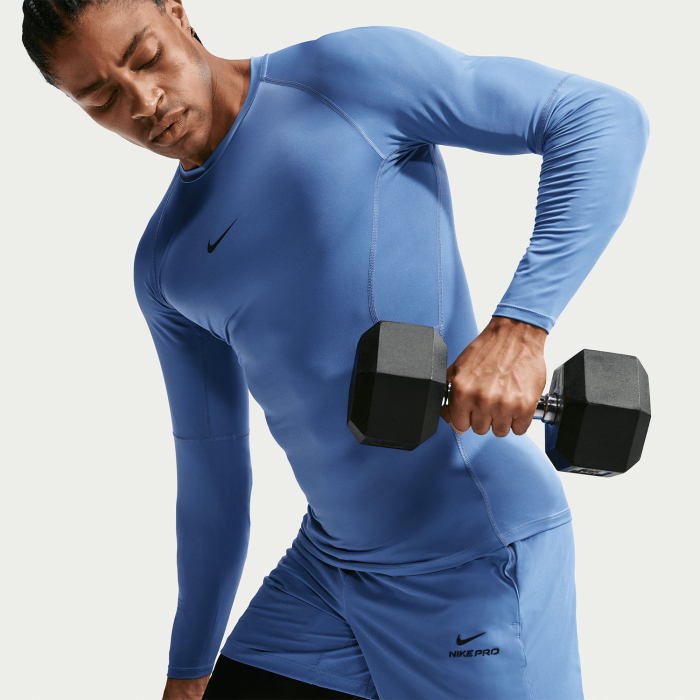 Bluza Nike Barbati Pro Dri-FIT Indigo Storm [4]