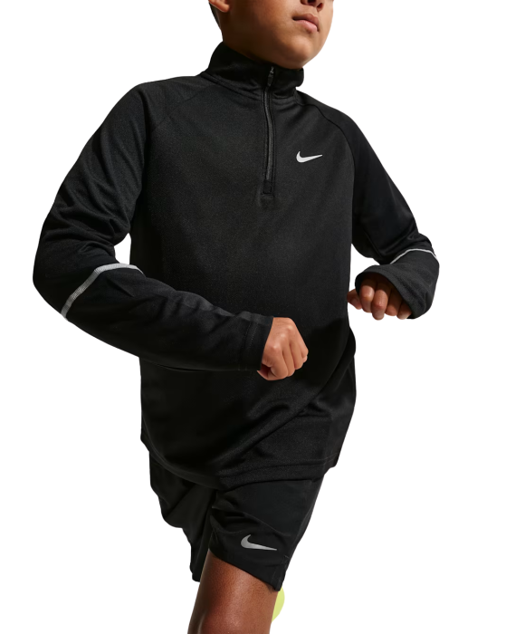 Bluza Nike Copii Miler Dri-FIT 1/2-Zip Black [3]