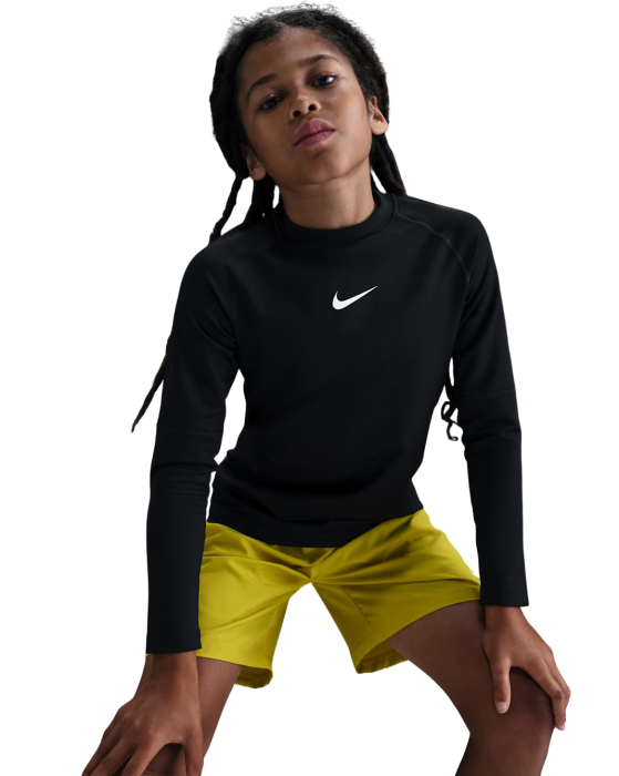 Bluza Nike Copii Pro Dri-FIT Crewneck Black [2]