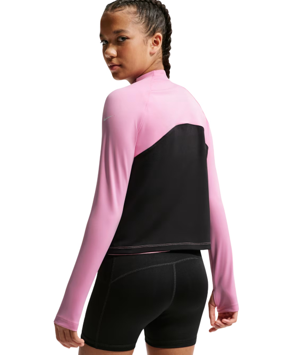 Bluza Nike Copii Pro Dri-FIT Half-Zip Pink Rise/Black [2]