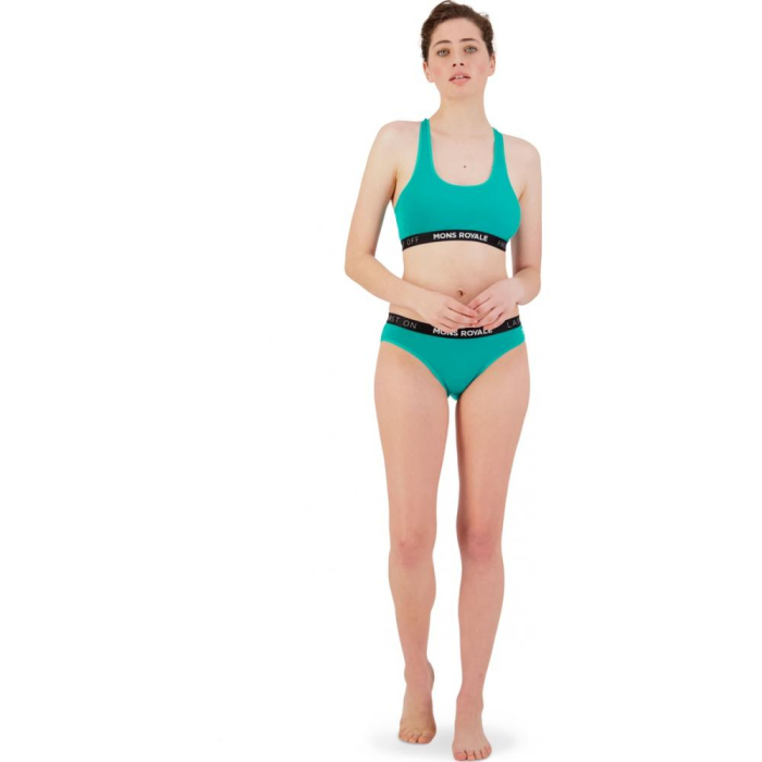 Bustiera merino Mons Royale W Sierra Sports Bra Marina [4]