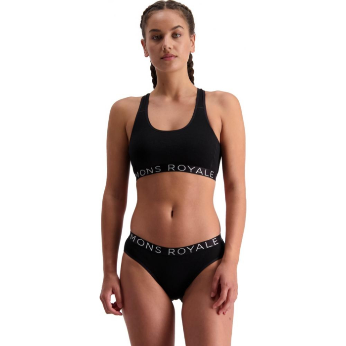 Bustiera MONS ROYALE W SIERRA SPORTS BRA Black [2]