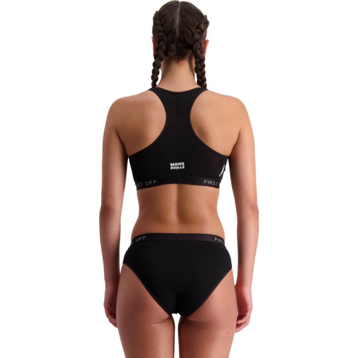 Bustiera MONS ROYALE W SIERRA SPORTS BRA Black [3]