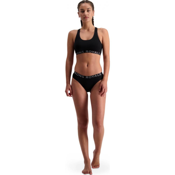 Bustiera MONS ROYALE W SIERRA SPORTS BRA Black [5]