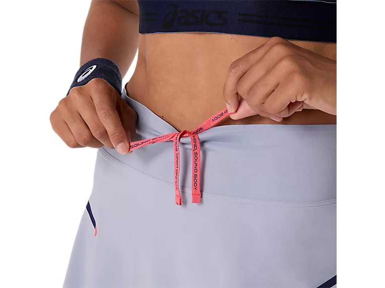 Fusta Asics Femei Match Pleat Grey Blue [5]