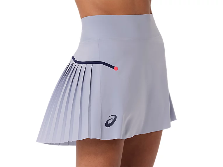 Fusta Asics Femei Match Pleat Grey Blue [4]