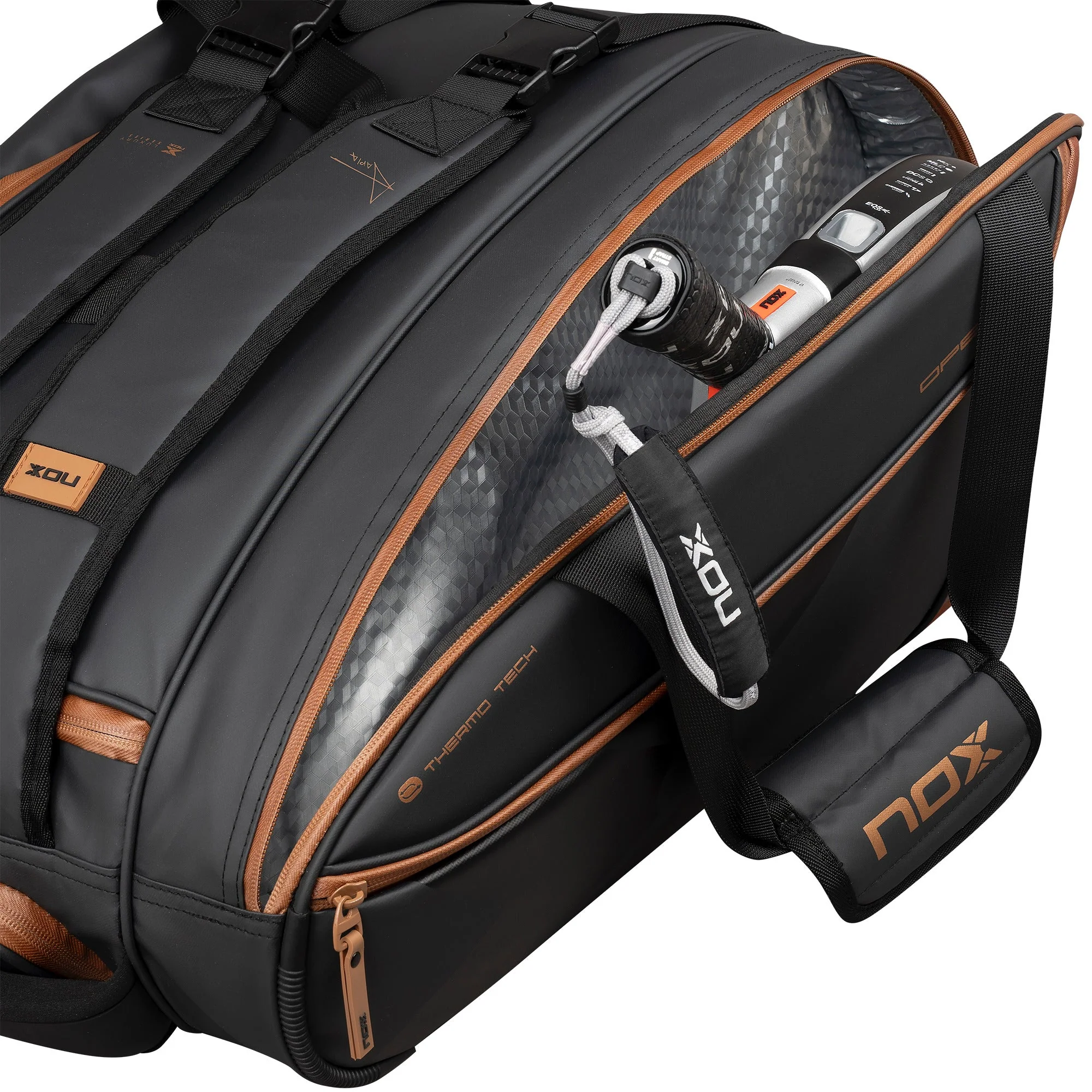 Geanta Padel Nox Luxury Open Series Negru/Auriu [6]