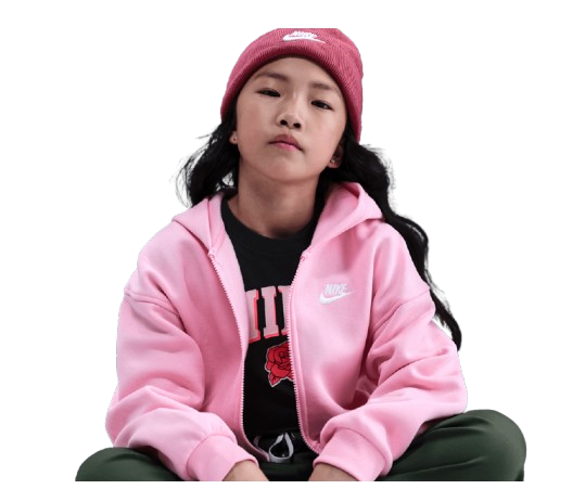 Hanorac Tenis Nike Copii Sportswear Club Full-Zip Fuchsia [3]