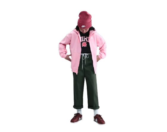Hanorac Tenis Nike Copii Sportswear Club Full-Zip Fuchsia [4]