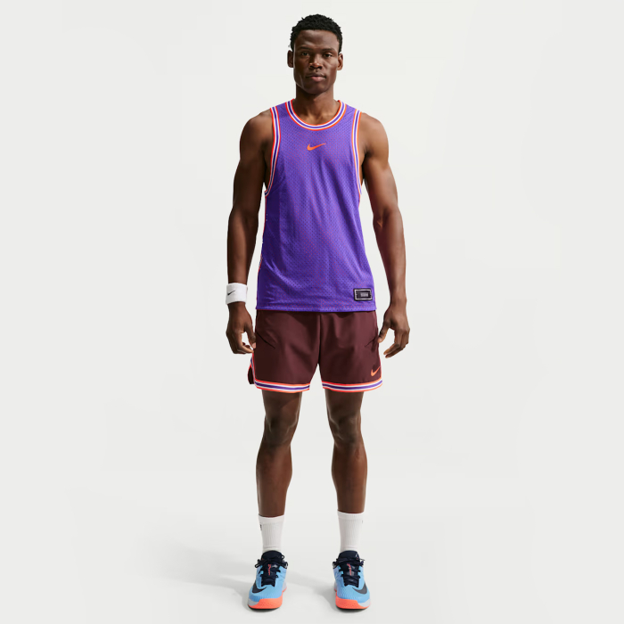 Maiou Tenis Nike Barbati Court Slam Dri-FIT Reversibil Dark Concord/Bright Crimson [5]