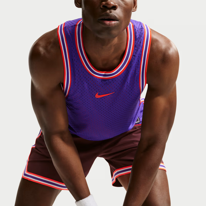 Maiou Tenis Nike Barbati Court Slam Dri-FIT Reversibil Dark Concord/Bright Crimson [3]