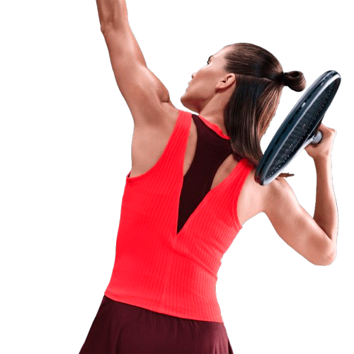 Maiou Tenis Nike Femei Dri-FIT Slam Light Crimson [4]