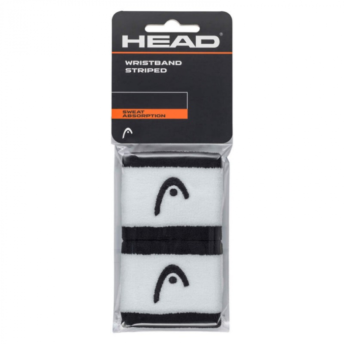 Mansete Tenis Head 2.5 Black/White [2]