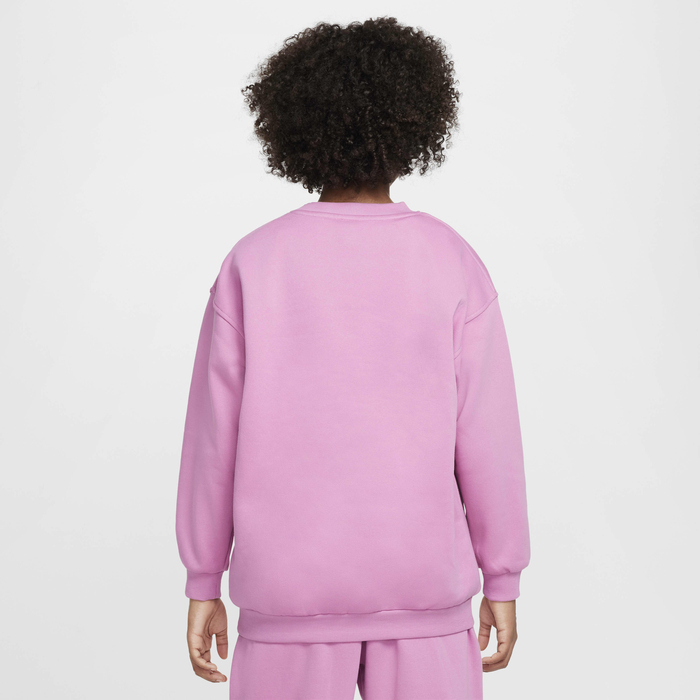 Bluza Fete Nike Club Fleece Oversized Crew Magic Flamingo [2]