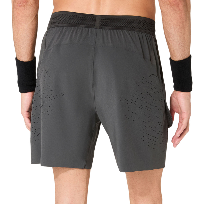Pantaloni Asics Barbati Match Laser Cut 7in Graphite Grey Night Energy [5]