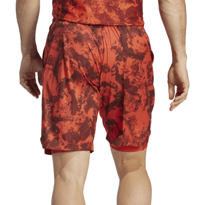 PANTALONI SCURTI ADIDAS Paris Heat Ready 2IN1 Preloved Red [2]