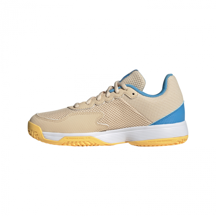 PANTOFI ADIDAS JUNIORI BAIETI Courtflash Crystal Sand Core [7]