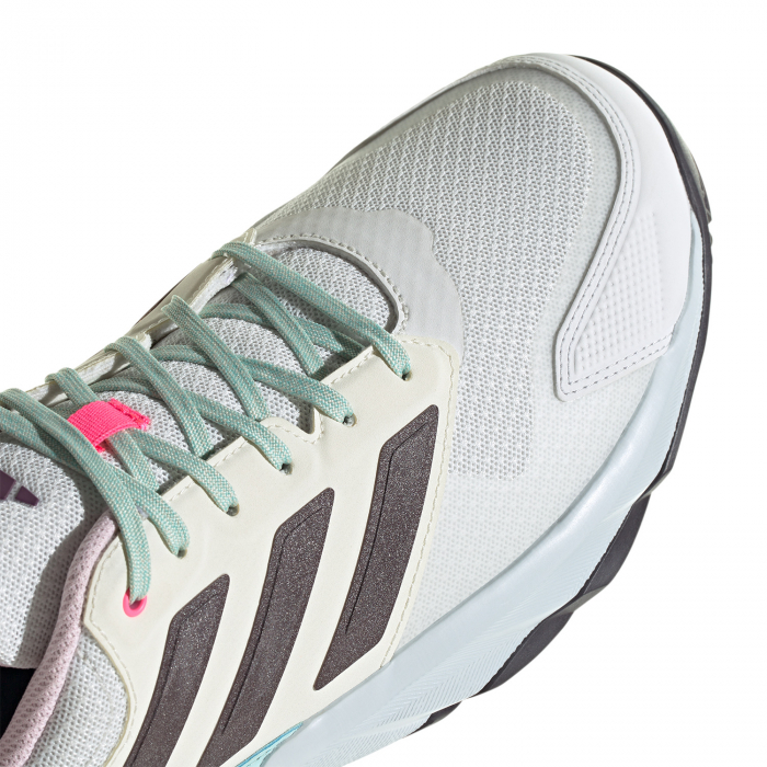 PANTOFI ADIDAS M CourtJam Control 3 Clay Crystal White Aurora Met Semi Flash Aqua [6]