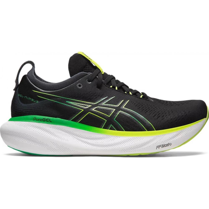 PANTOFI ALERGARE ASICS GEL-NIMBUS 25 BLACK/LIME ZEST [2]