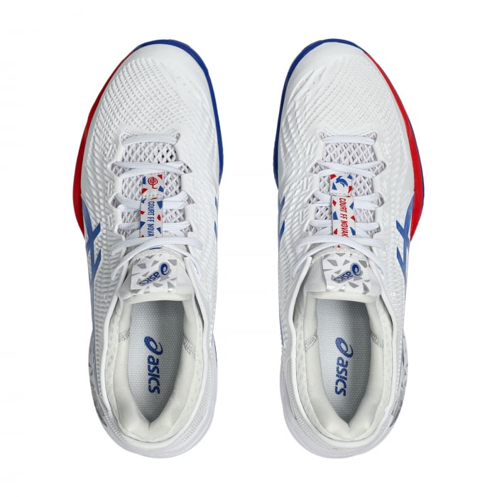Pantofi Asics Court FF 3 NOVAK Clay White/Asics Blue [6]