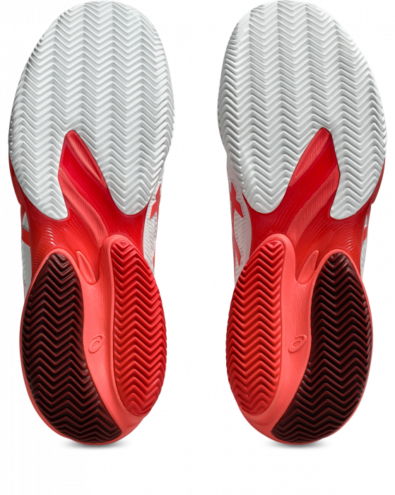 Pantofi Tenis Asics Court FF 3 Novak Clay White/Electric Red [6]