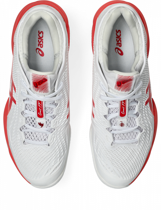 Pantofi Tenis Asics Court FF 3 Novak Clay White/Electric Red [7]