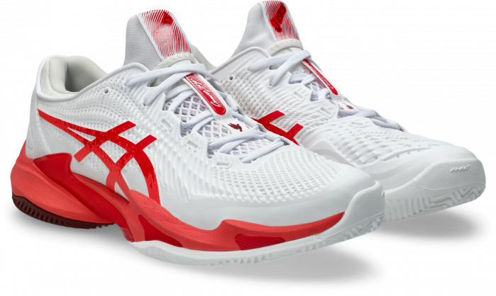 Pantofi Tenis Asics Court FF 3 Novak Clay White/Electric Red [4]