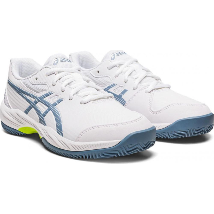 PANTOFI ASICS GEL-GAME 9 CLAY/OC WHITE/STEEL BLUE JR [4]