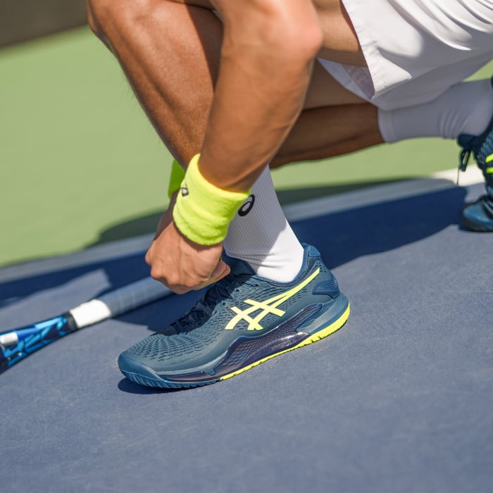 Pantofi Asics Gel-Resolution 9 Clay Mako Blue/Yellow [6]