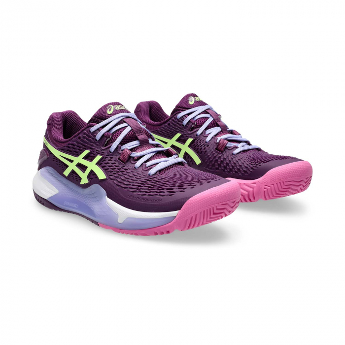 Pantofi Asics Gel-Resolution 9 Padel Deep Mauve/Lime Green [3]