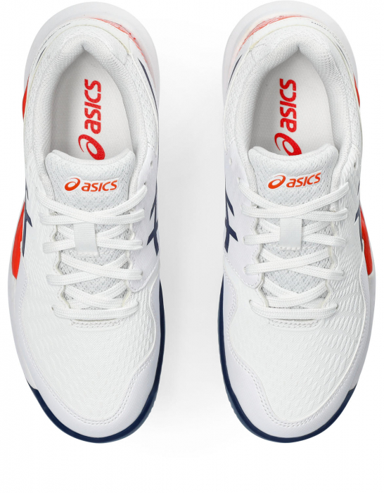 PANTOFI ASICS K GEL-RESOLUTION 9 GS CLAY WHITE BLUE [6]