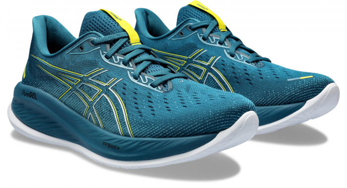 PANTOFI ASICS M GEL-CUMULUS 26 EVENING TEAL YELLOW [5]