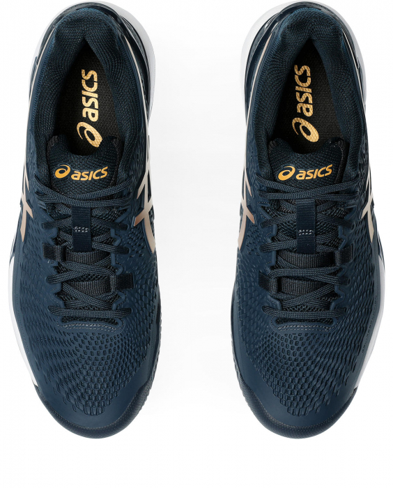 PANTOFI ASICS M GEL-RESOLUTION 9 CLAY BLUE/PURE GOLD [4]