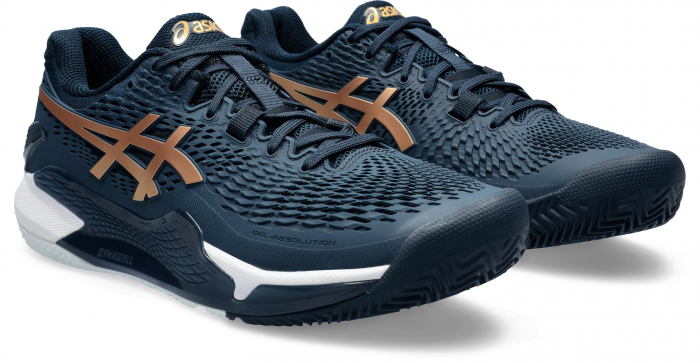 PANTOFI ASICS M GEL-RESOLUTION 9 CLAY BLUE/PURE GOLD [3]