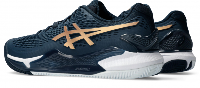 PANTOFI ASICS M GEL-RESOLUTION 9 CLAY BLUE/PURE GOLD [7]