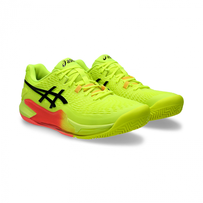 PANTOFI ASICS M GEL-RESOLUTION 9 CLAY PARIS YELLOW BLACK [2]