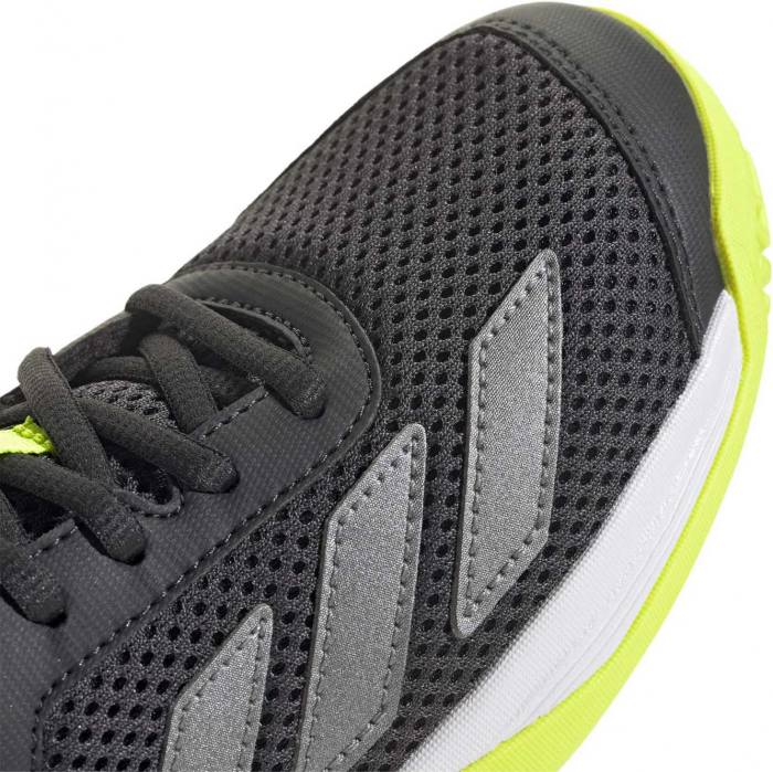 Pantofi Tenis Adidas Courtflash K Carbon/Lime [3]