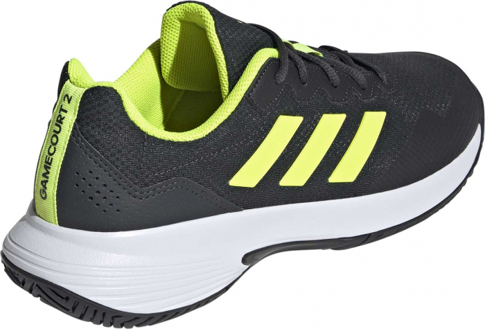 Pantofi Tenis Adidas GameCourt 2 Carbon/Lime [5]