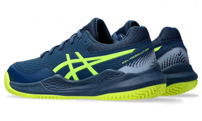 Pantofi Tenis Juniori Asics Gel-Resolution 9 GS Clay Mako Blue/Yellow [4]