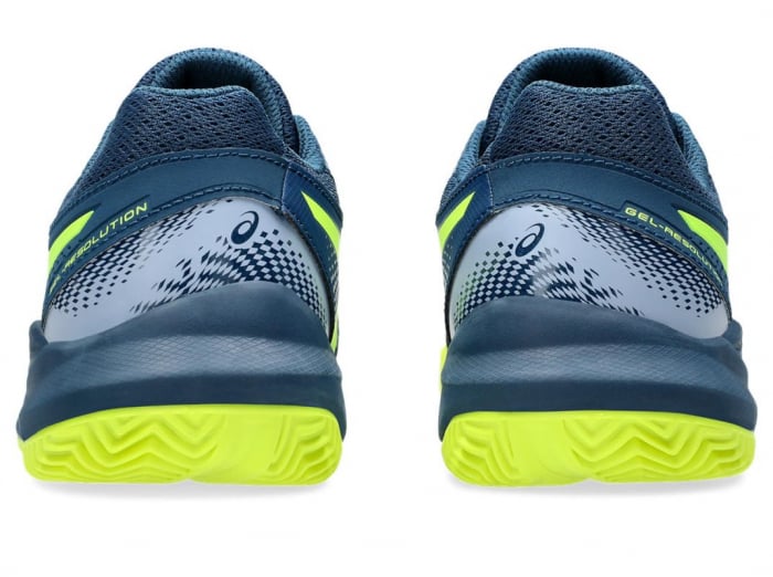 Pantofi Tenis Juniori Asics Gel-Resolution 9 GS Clay Mako Blue/Yellow [5]