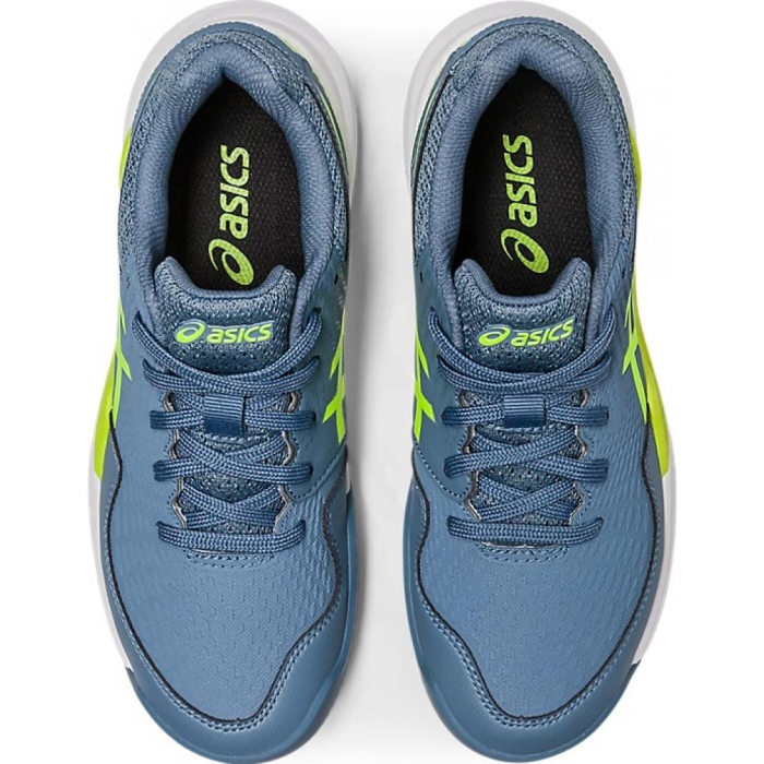 PANTOFI JUNIORI ASICS GEL-RESOLUTION 9 GS CLAY STEEL BLUE/GREEN [5]